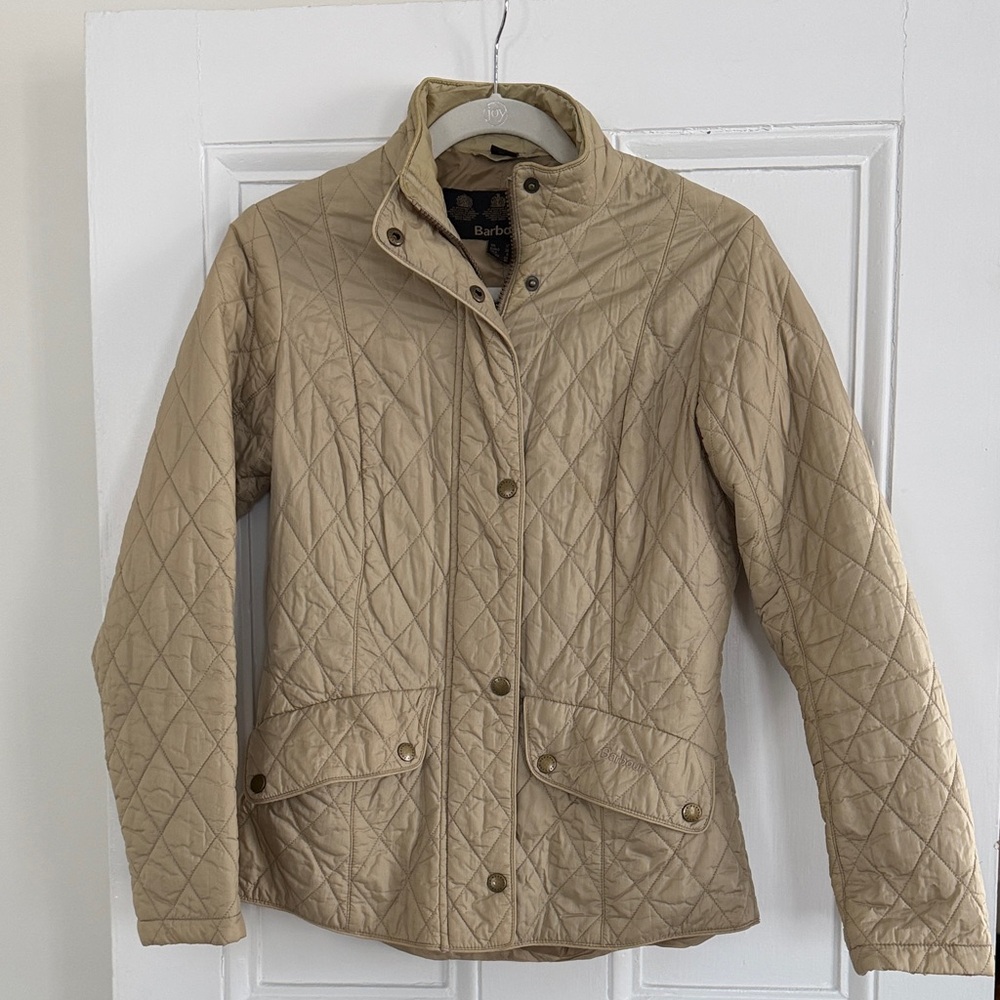 Barbour Women's Beige Quilted Utility Jacket